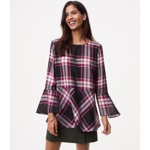 Loft Plaid Blouse